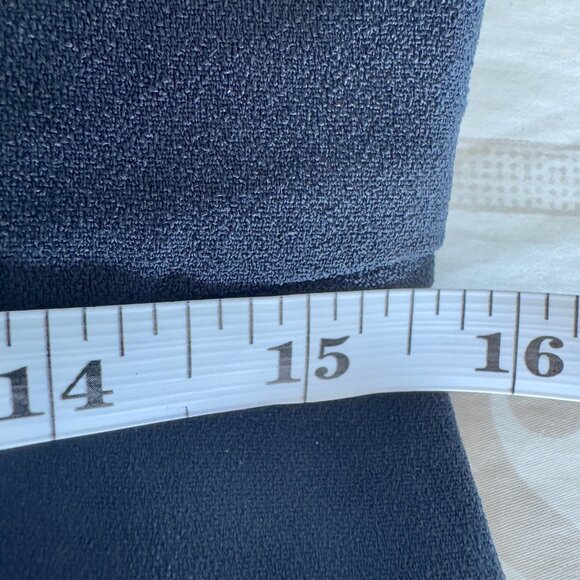 Navy Blue Peplum Sleeveless Banana Republic Top - Picture 7 of 8